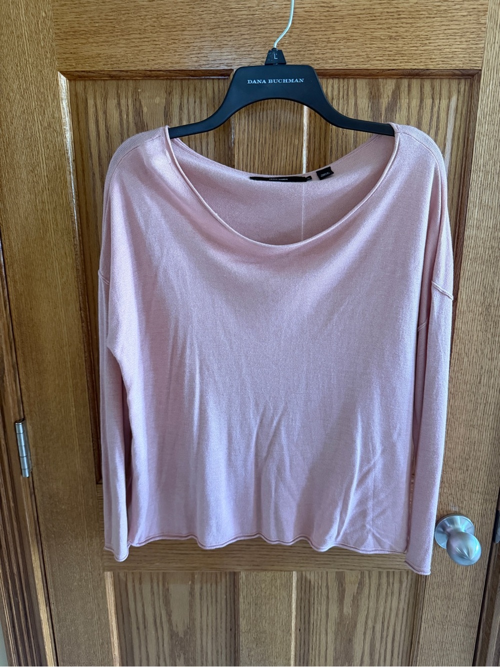 New Vero Moda Xl Pale Pink Boatneck Long-Sleeve Top